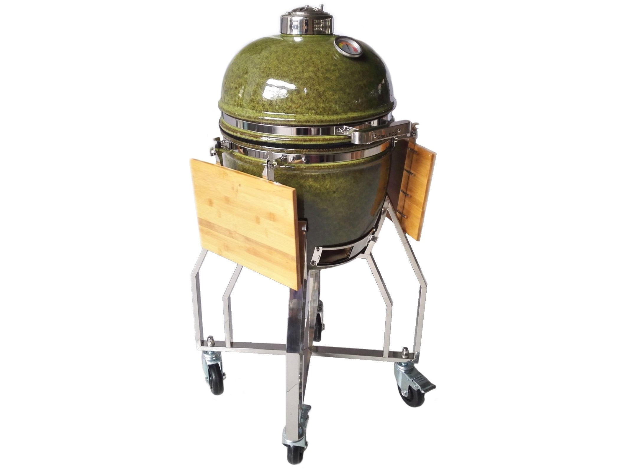 Keramikgrill KAMADO Holzkohle DELUXE - 36cm Rost – Bild 2