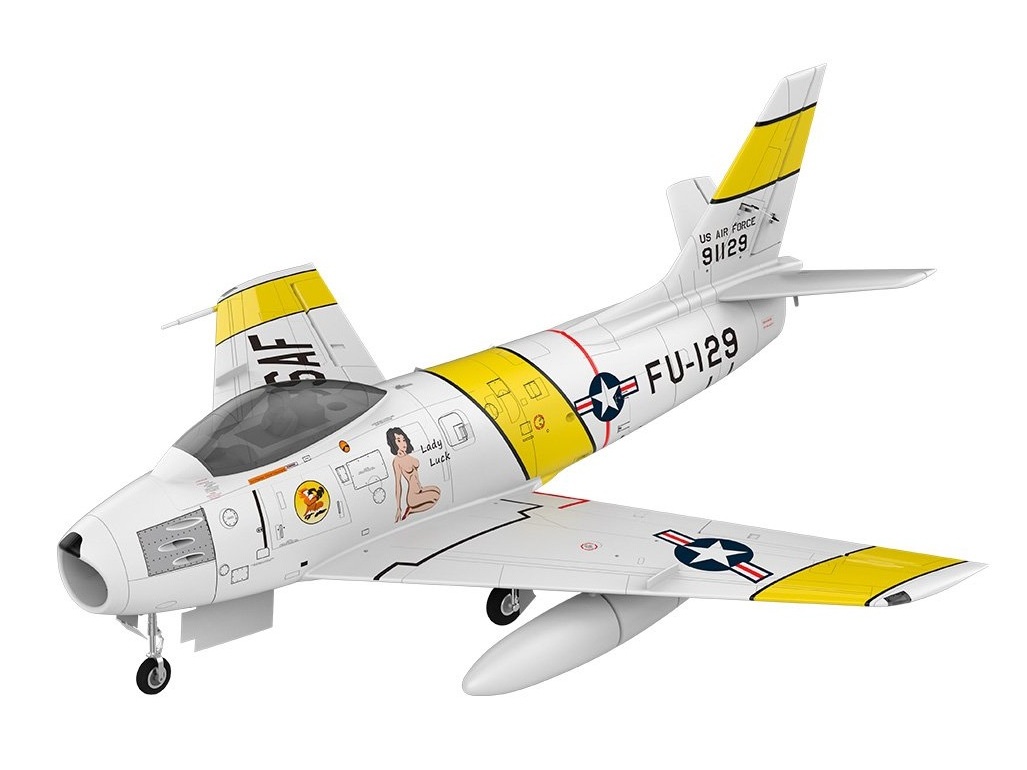 F-86 Yellow Ribbon Jet - ready for Turbine, Spw 1720mm, PNP-Set, HSDJets – Bild 2
