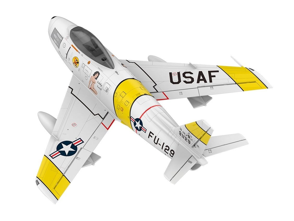 F-86 Yellow Ribbon Jet - ready for Turbine, Spw 1720mm, PNP-Set, HSDJets – Bild 3