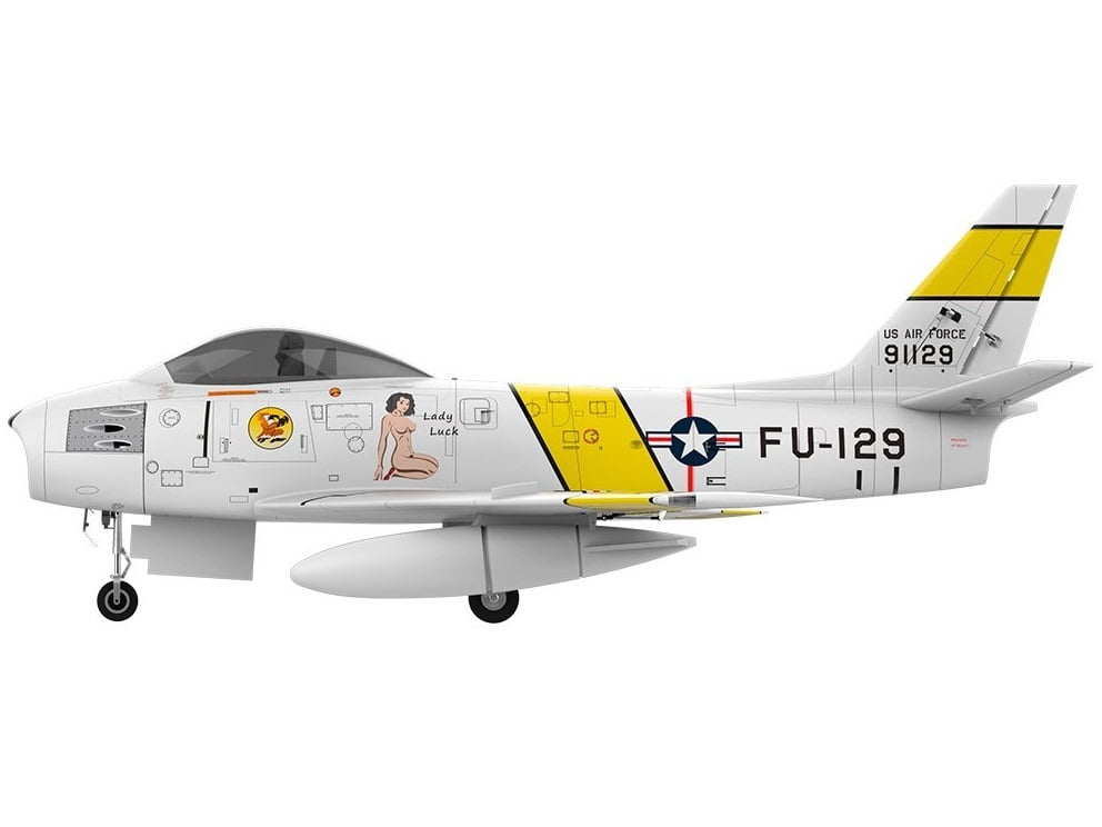 F-86 Yellow Ribbon Jet - ready for Turbine, Spw 1720mm, PNP-Set, HSDJets – Bild 4