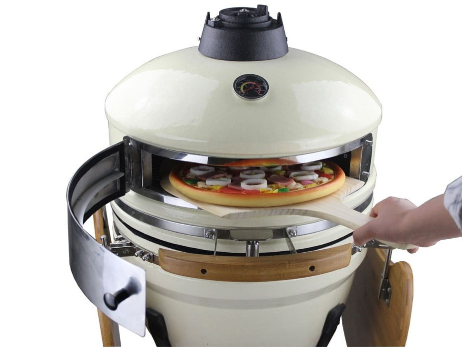 Keramikgrill KAMADO Holzkohle Pizzaofen - 46cm Rost – Bild 5