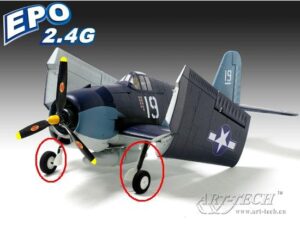 Fahrwerk zu F6F Hellcat Spw. 990mm, von Art-tech