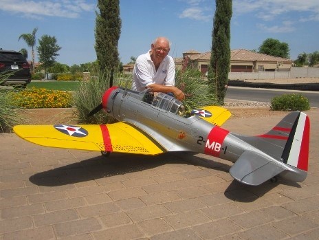 SBD Dauntless in grau/gelb, 100ccm, Spw 2540mm, ARF-Modell von CYModel – Bild 3
