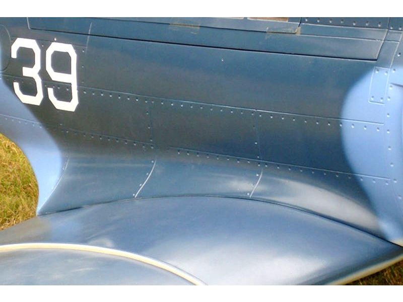 SBD Dauntless in grau, 100ccm, Spw 2540mm, ARF-Modell von CYModel – Bild 6