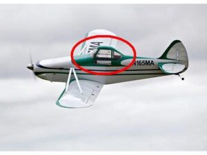 Kabinenhaube / Cockpitcover grün zu Piper Pawnee, Spw 2450mm, CYModel
