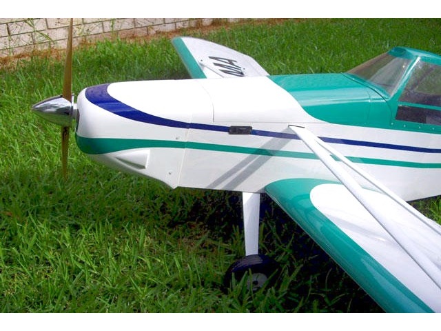 Motorhaube grün zu Piper Pawnee, Spw 2450mm, CYModel
