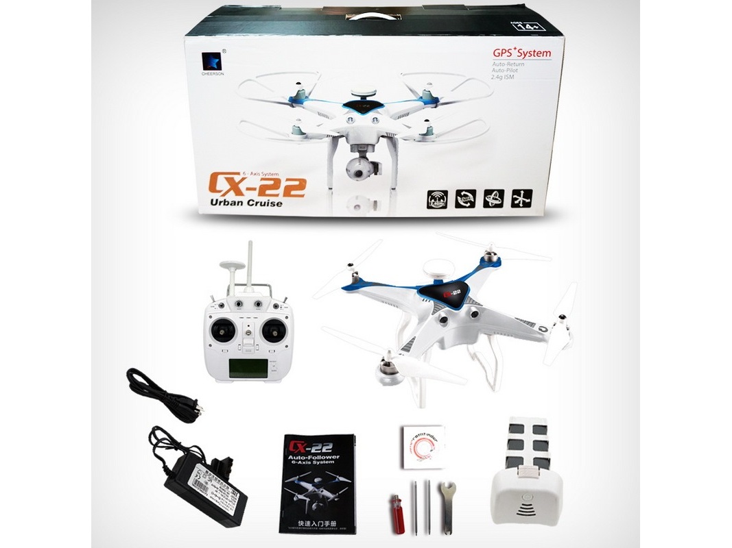 Quadrocopter CX-22 Follow Me, RTF Dual-GPS-Set von Cheerson – Bild 5