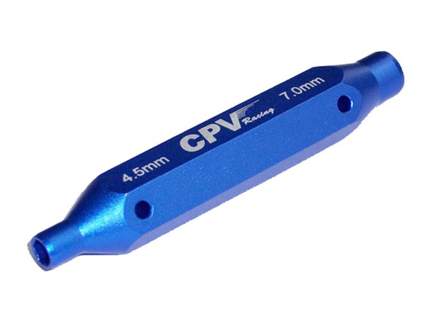 Two-Way / 2-Weg Sechskant/-Steckschlüssel-Set 4.5mm / 7.0mm - blau