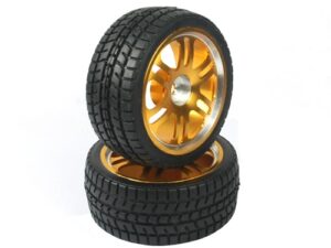 Reifen mit ALU-Felge 2 Stück 811618A für RC-Cars 1:10