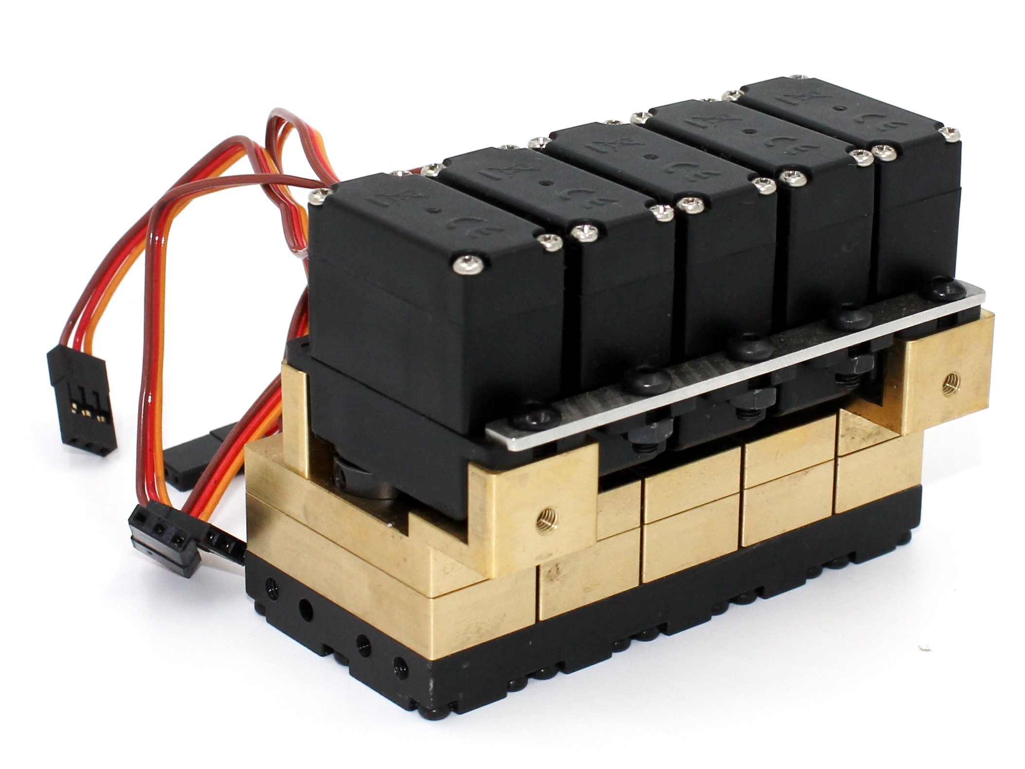 Ventil 5-Kanal mit Servo zu Lesu Baggerlader Aoue BL71