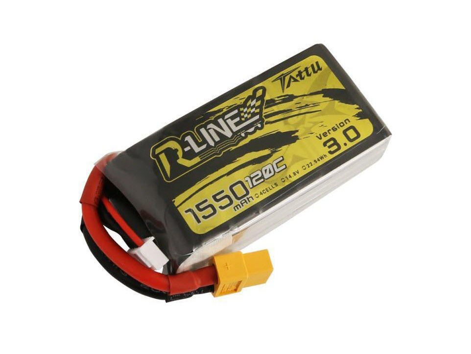 Tattu R-Line LiPo Akku 4S / 14.8V, 1550mAh, 120C - XT60 – Bild 2
