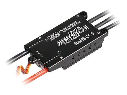 ZTW MANTIS 125A, 2-6S, BEC 5A, Brushless-Regler für Flächenmodelle – Bild 2