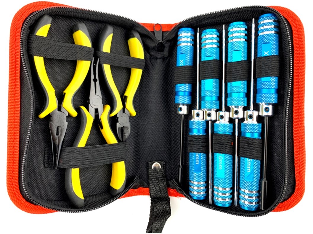 Werkzeugset Modellbau 10-in-1 mit Zangen und Schraubenzieher – Bild 2