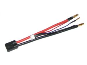 Traxxas Stecksystem mit Kabel und 4mm Goldkontakt Stecker für Hardcase Packs