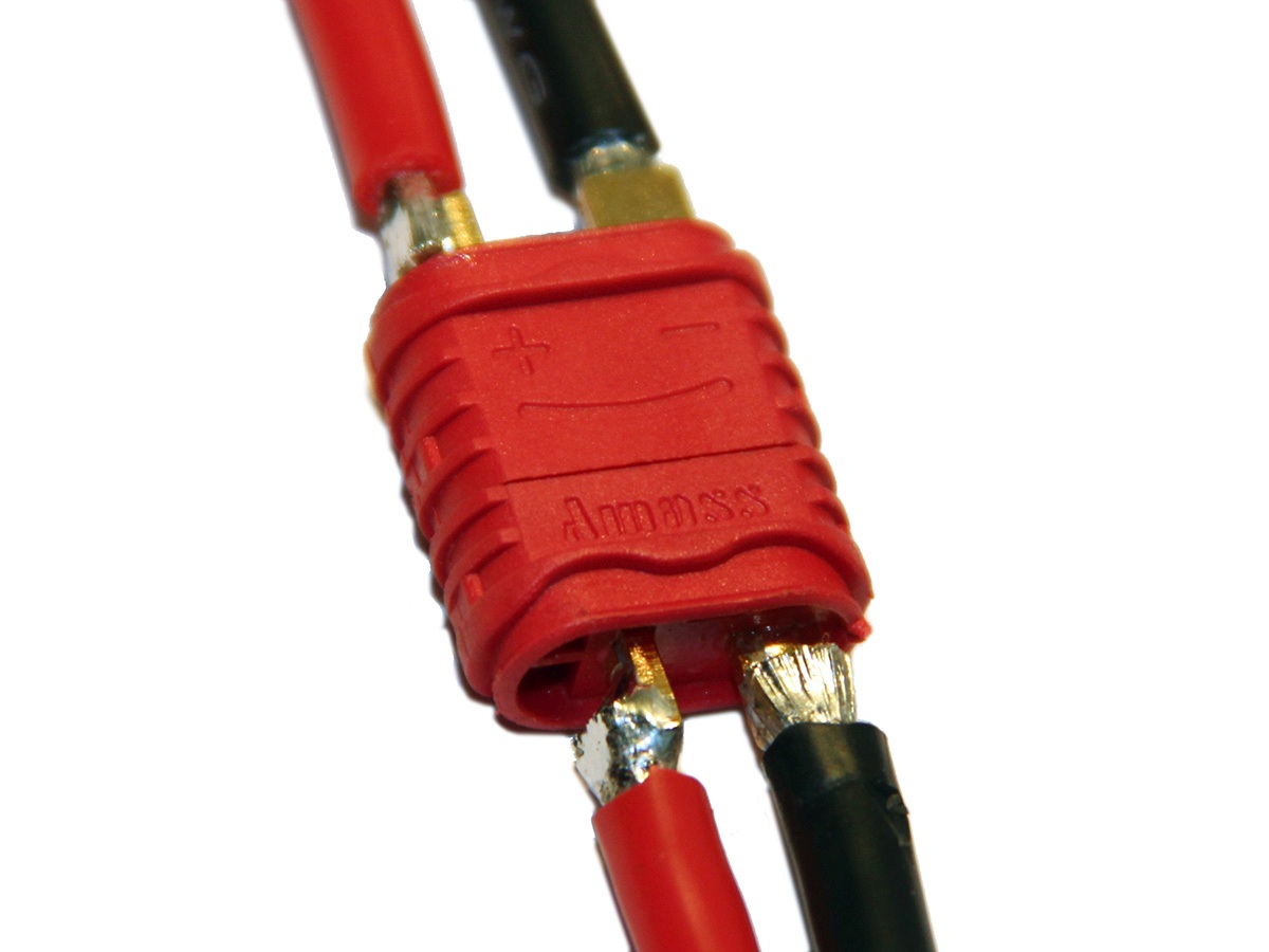 Amass T-Stecker / T-Plug Hochstrom Stecksystem mit Kabelschutz - 10 Paar – Bild 4