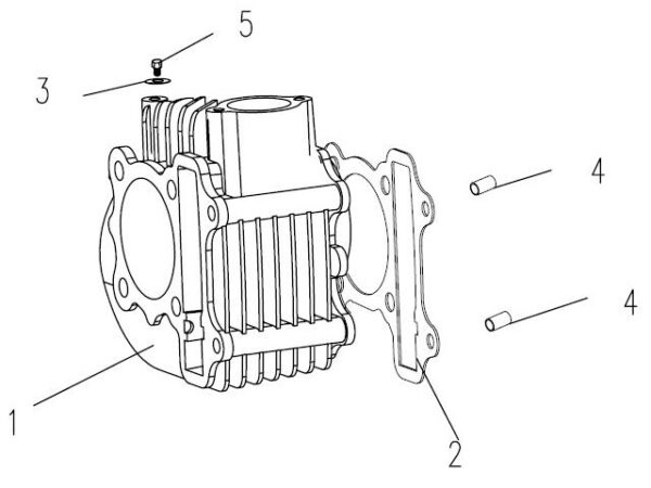 Zylinder zu GY6 150ccm 157QMI 1271022402 (1)