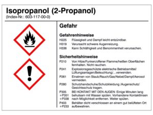 Isopropylalkohol Isopropanol - IPA - Lösungsmittel für Fette, Harze und Lacke, 1lt.