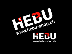 Aufkleber Sticker - HEBU weiss - 16cm - konturgeschnitten