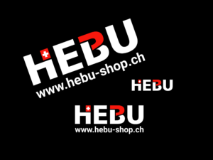 Aufkleber Sticker - HEBU weiss - 50cm - konturgeschnitten