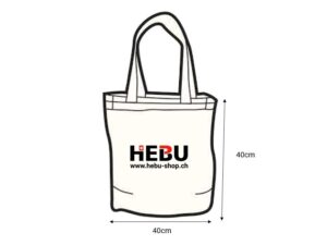 Baumwolltasche S 40 x 40 cm - Totebag mit HEBU Logo