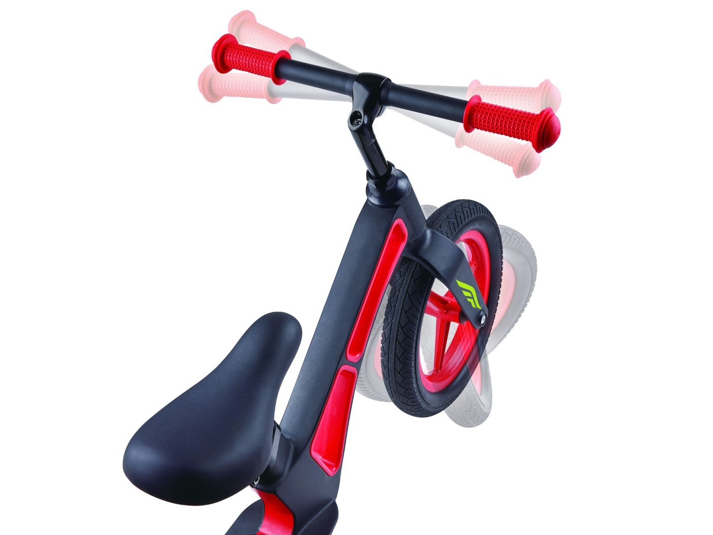 Mein erstes Laufrad - schwarz/rot - verstellbares Kinder-Fahrrad HAPE – Bild 5