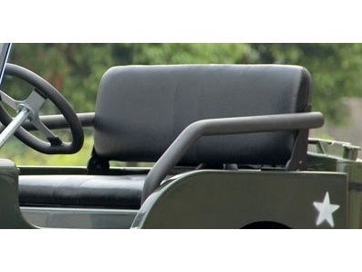 Sitzbank mit Rückenlehne und Armlehne zu Kinder Willys-Jeep