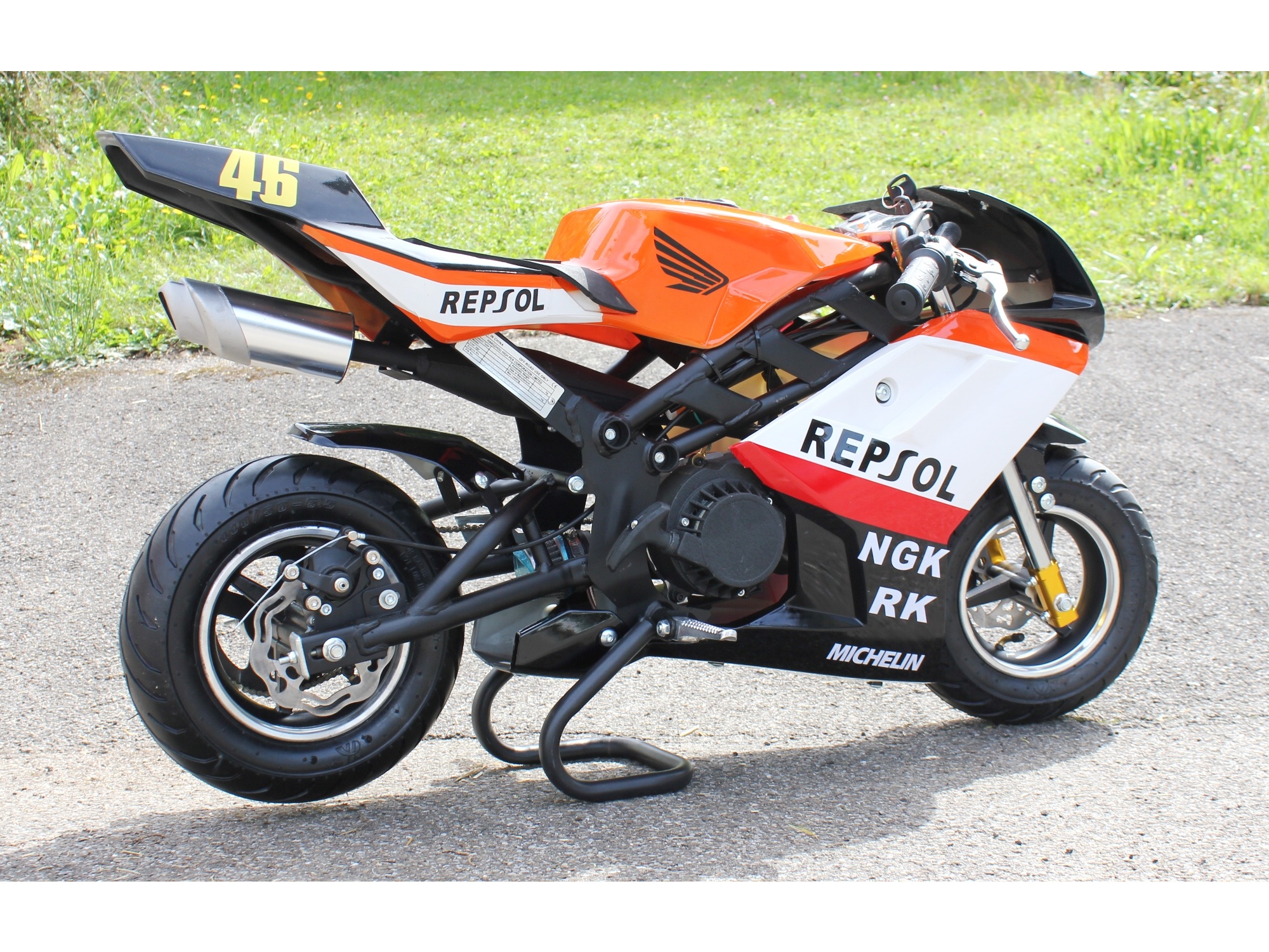 Betriebsbereit Super Racing Pocket Bike - REPSOL - mit 49ccm – Bild 2