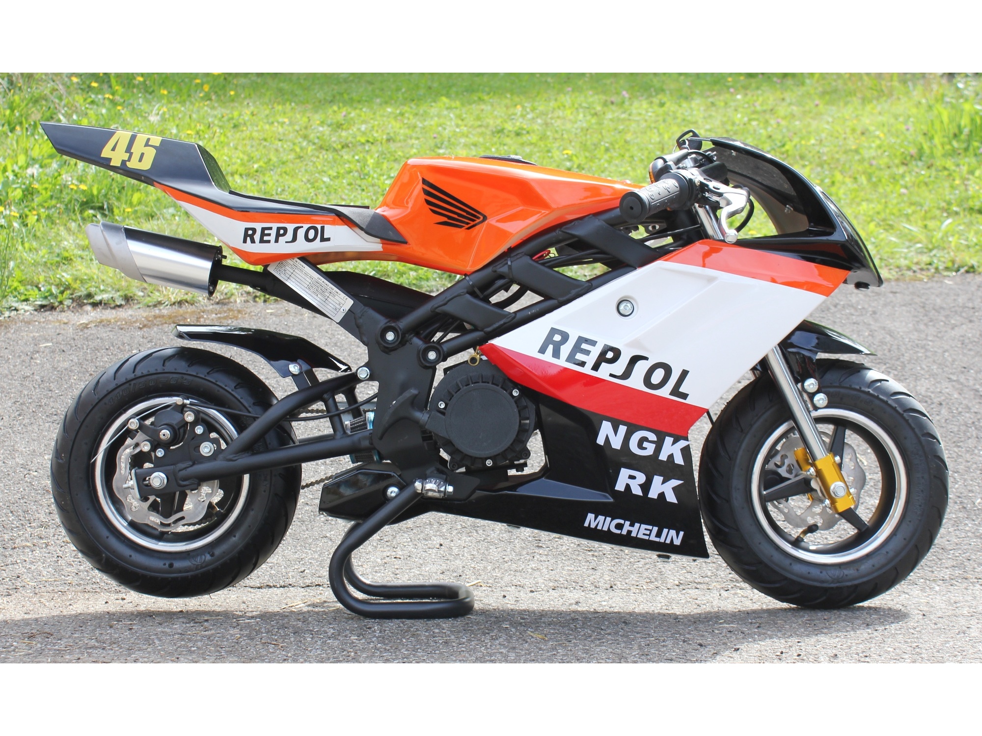 Betriebsbereit Super Racing Pocket Bike - REPSOL - mit 49ccm – Bild 4
