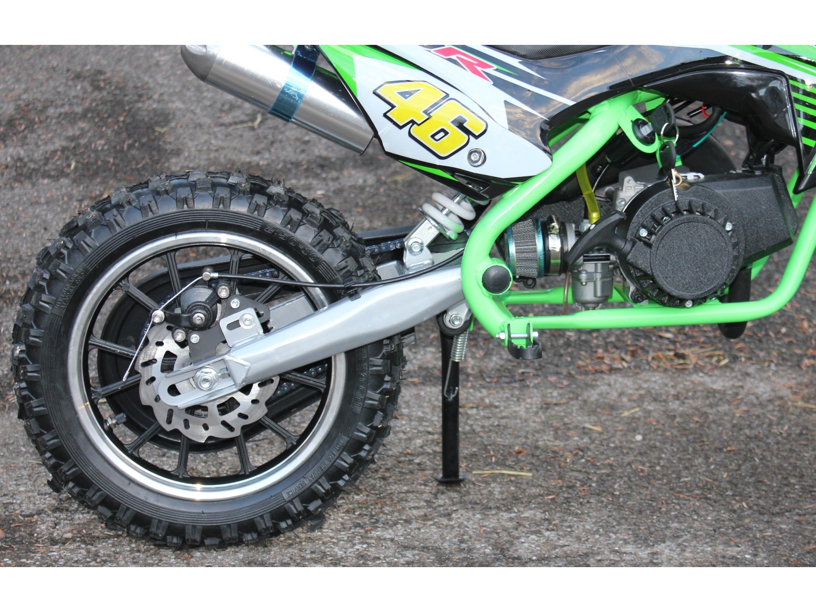 Betriebsbereit Mini Cross Sport Bike - ARROW V2 - mit 49ccm - Rot – Bild 5