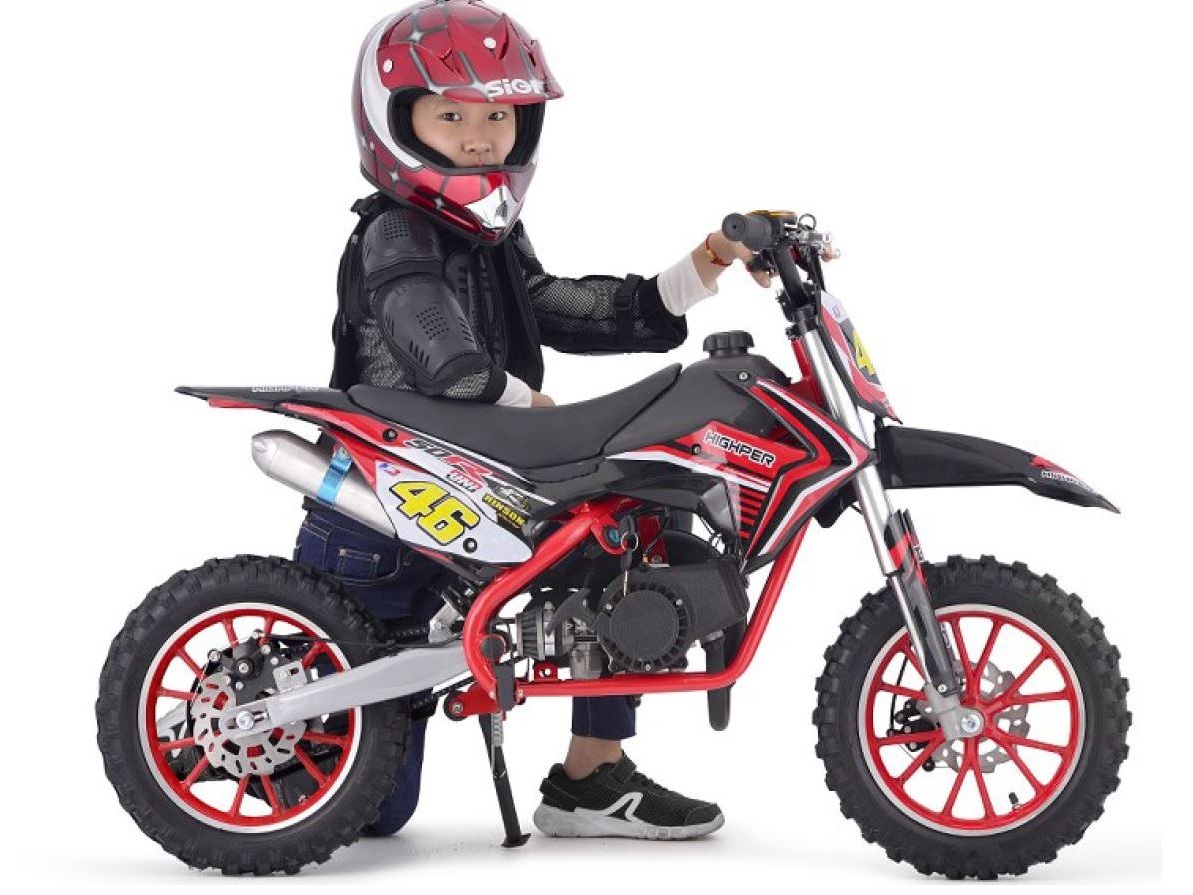 Betriebsbereit Mini Cross Sport Bike - ARROW V2 - mit 49ccm - Rot
