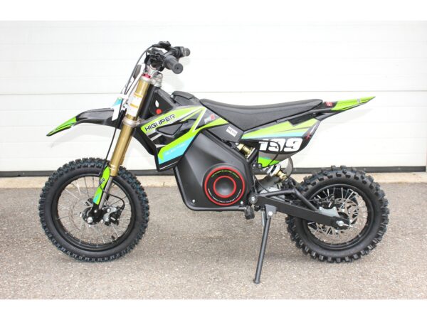Betriebsbereit Elektro Dirt / Cross Bike MASU, 1000 Watt 36V DC-Motor, grün/schwarz – Bild 2
