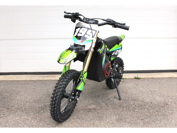 Betriebsbereit Elektro Dirt / Cross Bike MASU, 1000 Watt 36V DC-Motor, grün/schwarz