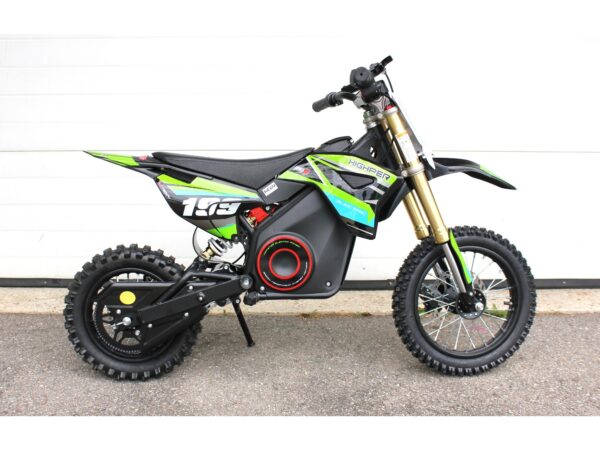 Betriebsbereit Elektro Dirt / Cross Bike MASU, 1000 Watt 36V DC-Motor, grün/schwarz – Bild 3