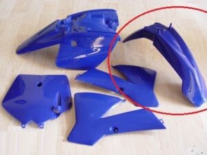Schutzblech vorn Cross D7-14 DB395 und anderen 50cc wie KTM50 (OG) schwarz