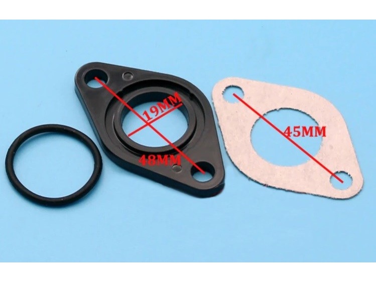 Ansaugdichtung / Isolator (Vergaserseite) zu DAX Motoren – Bild 2