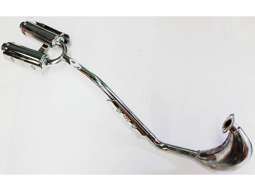 Doppel-Auspuff für Mini-Cross Bike, D7-23