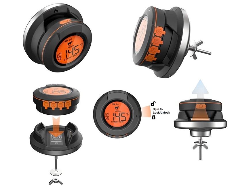 digitaler Grill-Thermometer mit 2x Sonden und Bluetooth Funktion – Bild 4