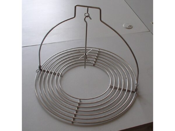 Chromstahl Gargestell / Bratenaufsatz 47cm, mit 1 Haken – Bild 2