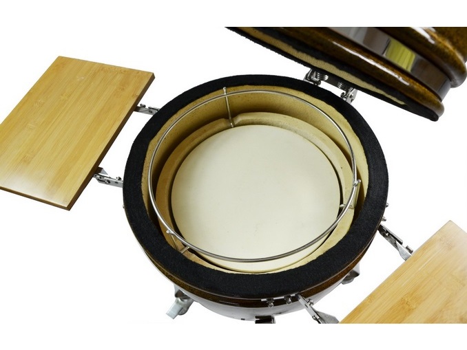 Pizzastein Aufsatz, Rosterhöhung - zu Kamado - 36cm – Bild 2