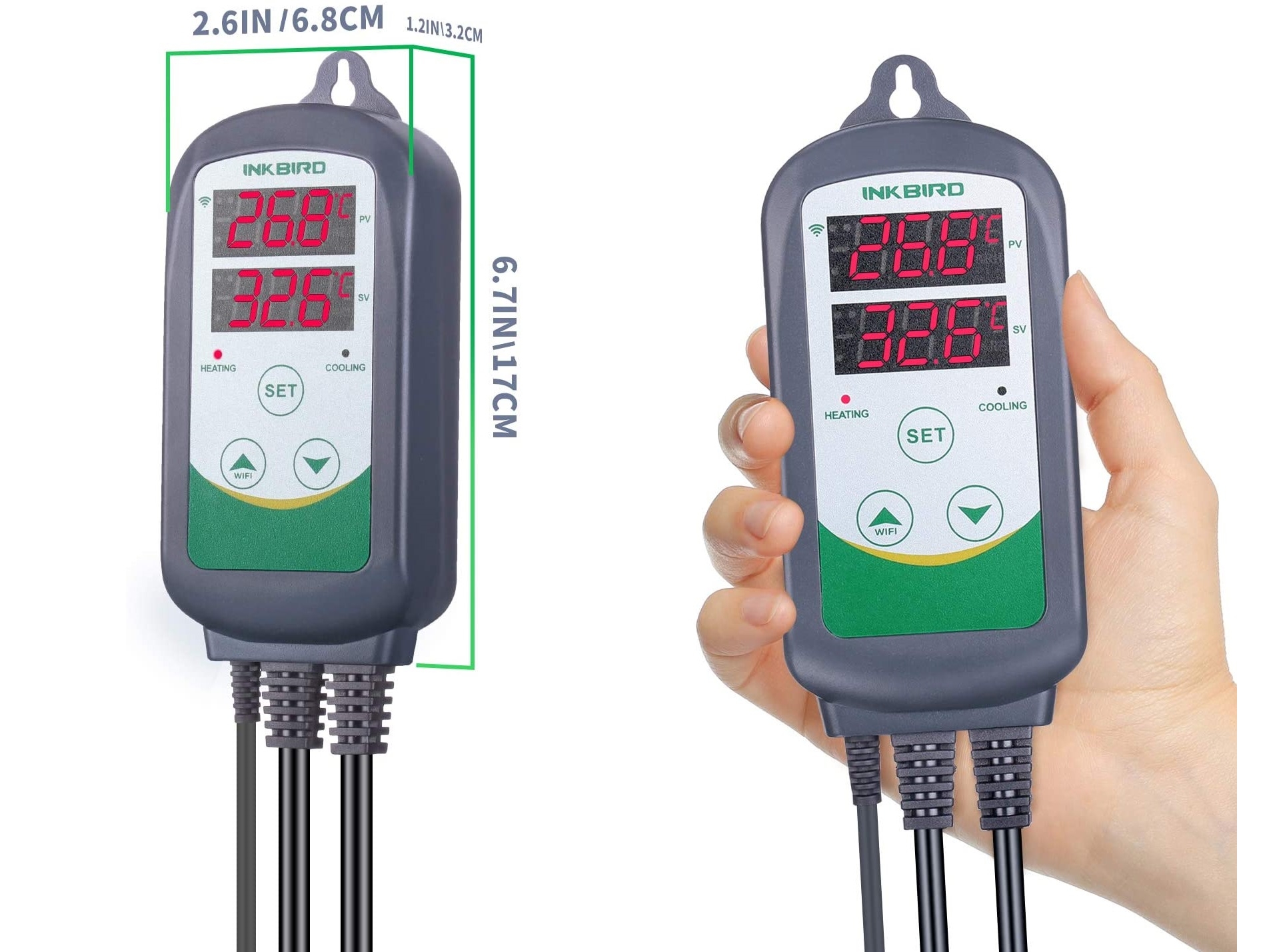 Inkbird ITC-308 Digitaler Temperaturregler / Thermostat mit Fühler – Bild 2