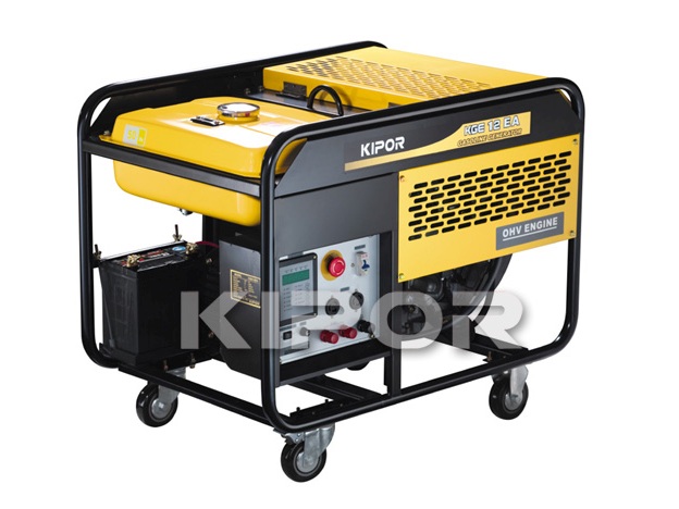 Kipor KGE12E Benzin Generator 230V 8.5KW, betriebsbereit