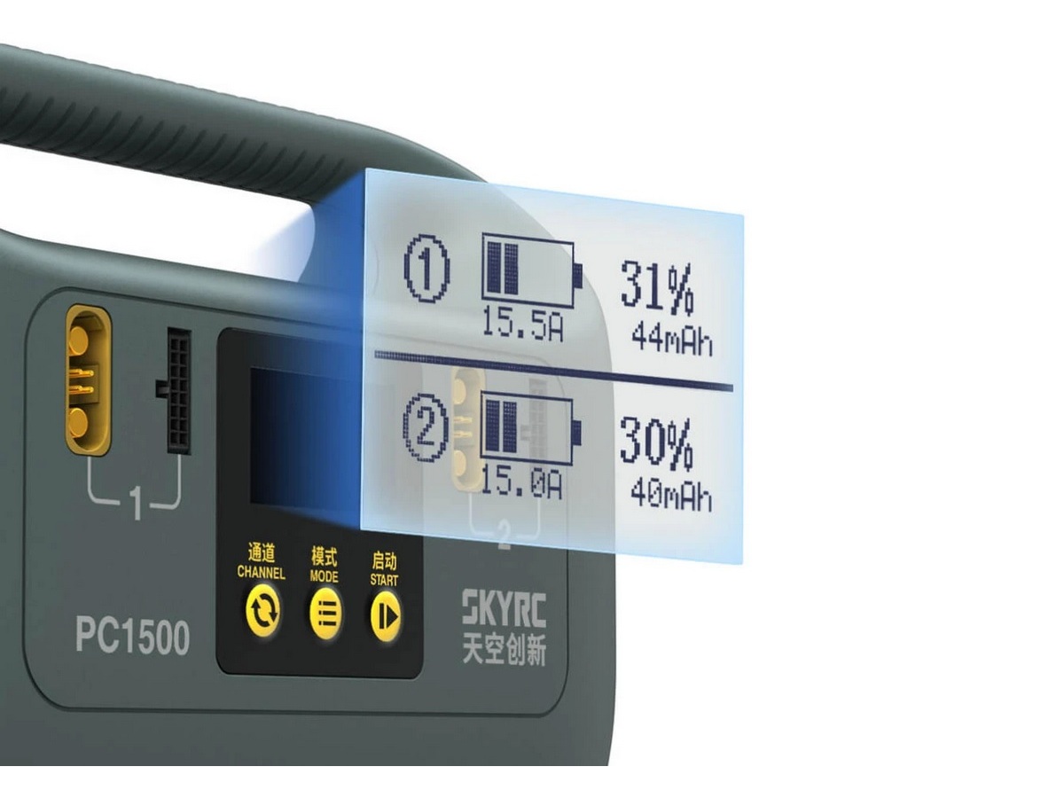 SkyRC Dual LiPo-Ladegerät 12S / 14S - Ladestation PC1500 – Bild 4