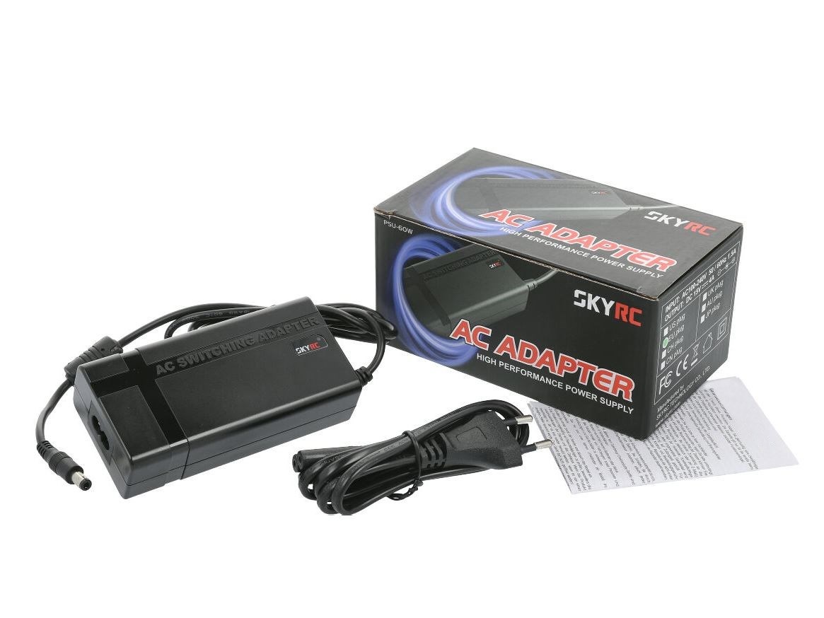 SkyRC Netzteil mit 60 Watt - 15 Volt, 4A / AC - DC Adapter – Bild 3