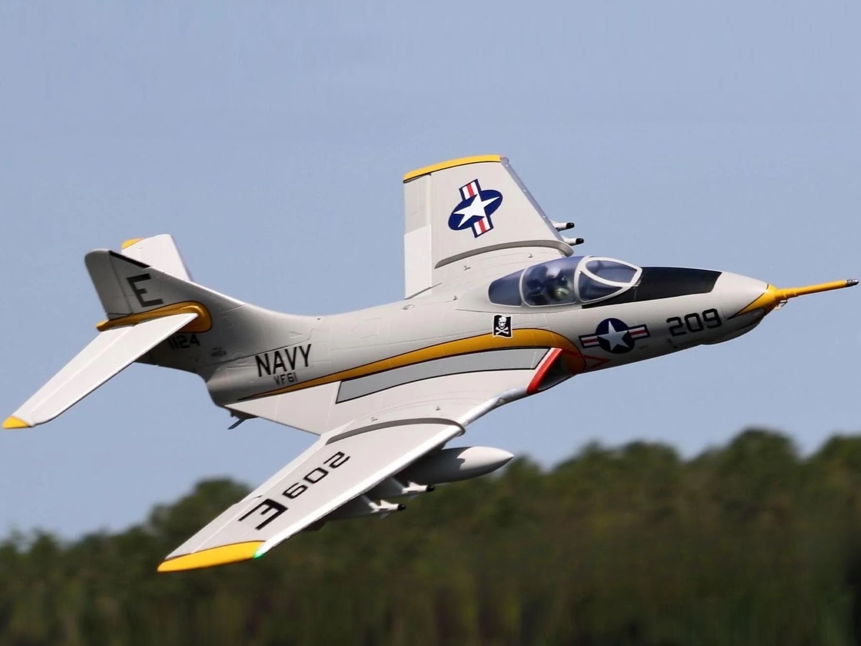 F9F-8 Cougar Super Scale, 80mm Impeller-Jet, Spw 1050mm, PNP-Set, Freewing