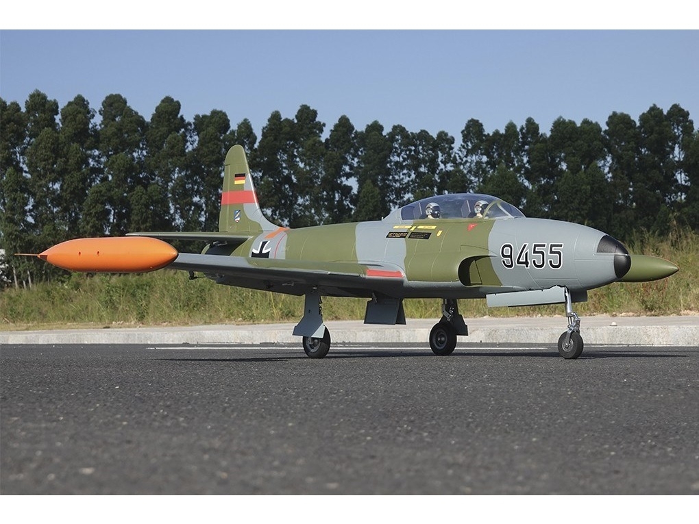 T-33 Shooting Star German, 80mm Impeller-Jet, Spw 1350mm, PNP-Set, Freewing – Bild 2
