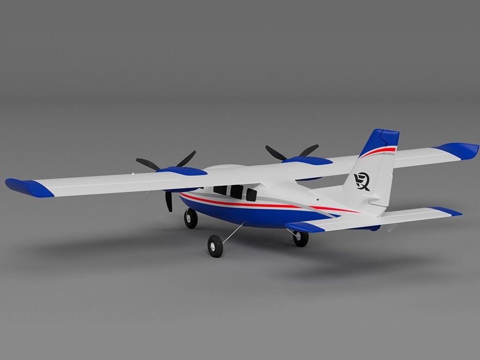 Partenavia P68, Spw 850mm, PNP-Set in blau von XFLY-Model – Bild 5