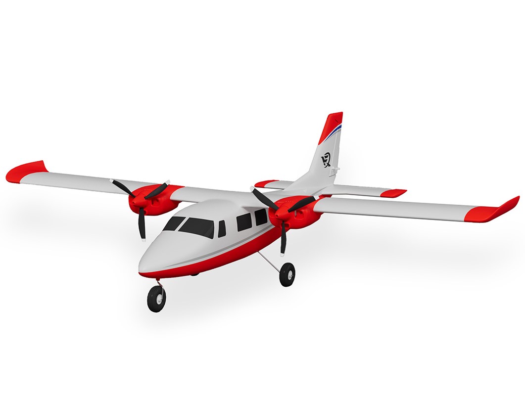 Partenavia P68, Spw 850mm, PNP-Set in rot von XFLY-Model