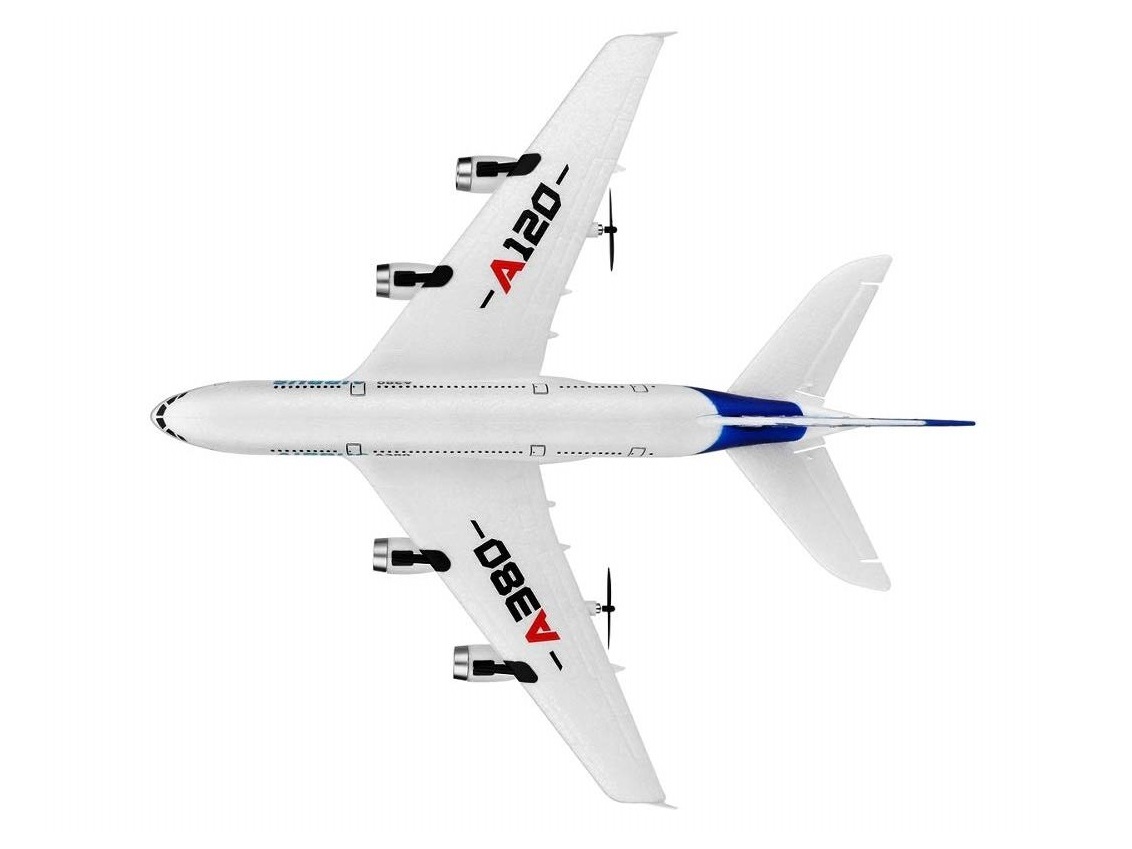 Mini Airbus A120 - A380 mit LED und 3-Achs-Gyro, Spw 510mm, RTF-Set – Bild 6