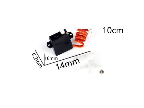 Micro Servo 1.7 gr. analog - SP017 - 1.0-Pin Stecker, DW-Hobby – Bild 2
