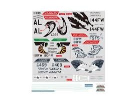 Aufkleber / Decals  zu F-16C - V2, 70mm Impeller-Jet, Spw 813mm, FMS